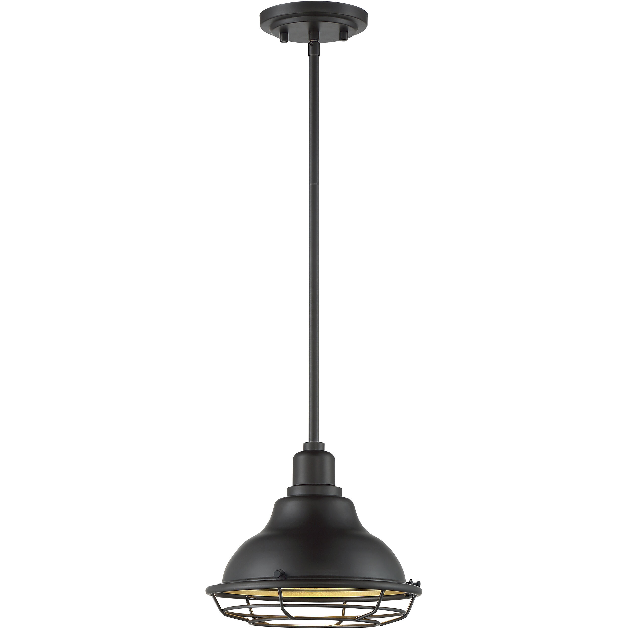 Newbridge 1 Light 9.75 inch Dark Bronze and Gold Pendant Ceiling Light