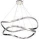 Sylas LED 37.4 inch Polished Nickel Pendant Ceiling Light