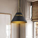 Adina 3 Light 18 inch Matte Black Pendant Ceiling Light