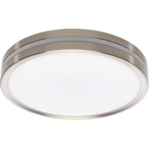 Brentwood LED 11.42 inch Brushed Nickel Flush Mount with Night Light Ceiling Light