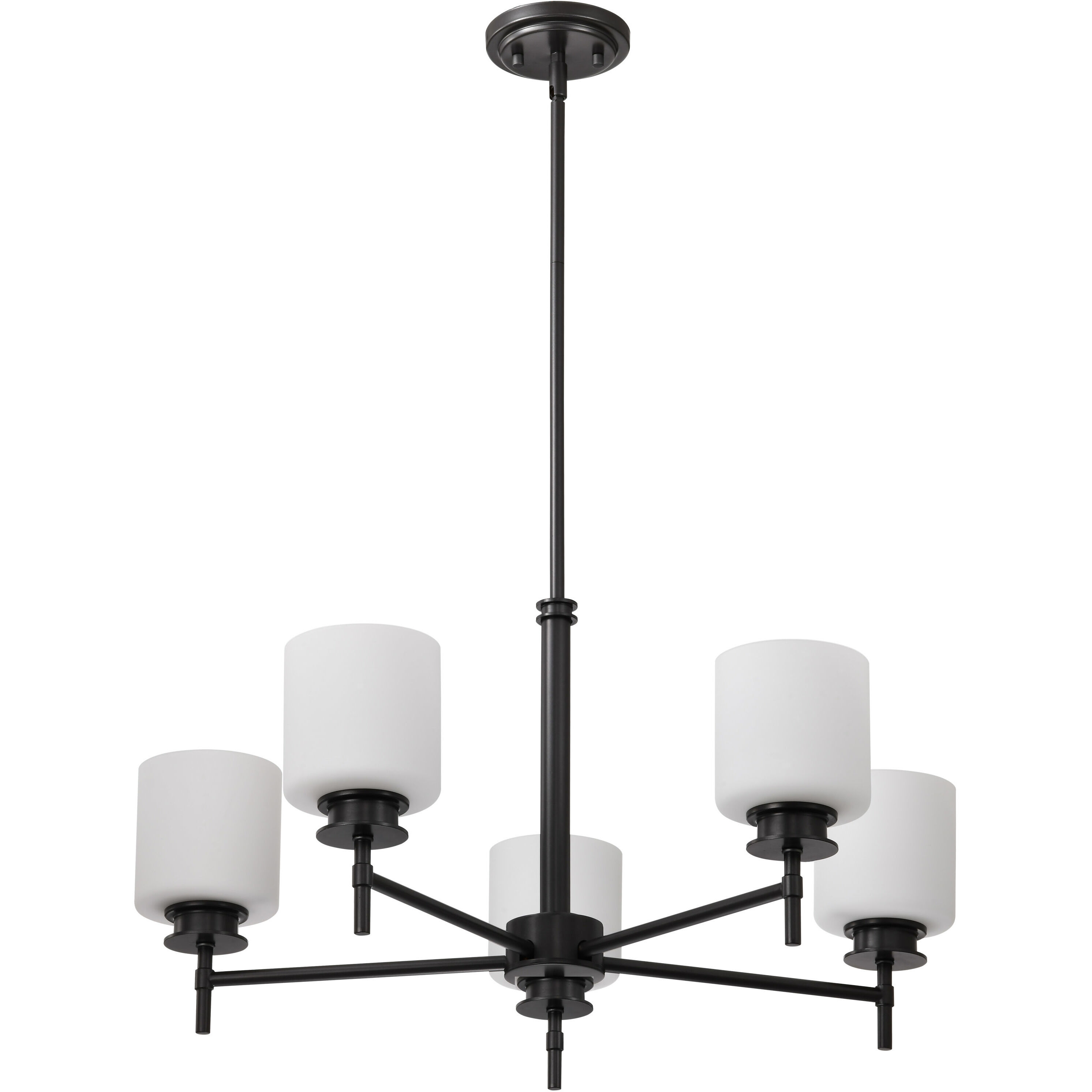 Warren 5 Light 28 inch Gun Metal Chandelier Ceiling Light