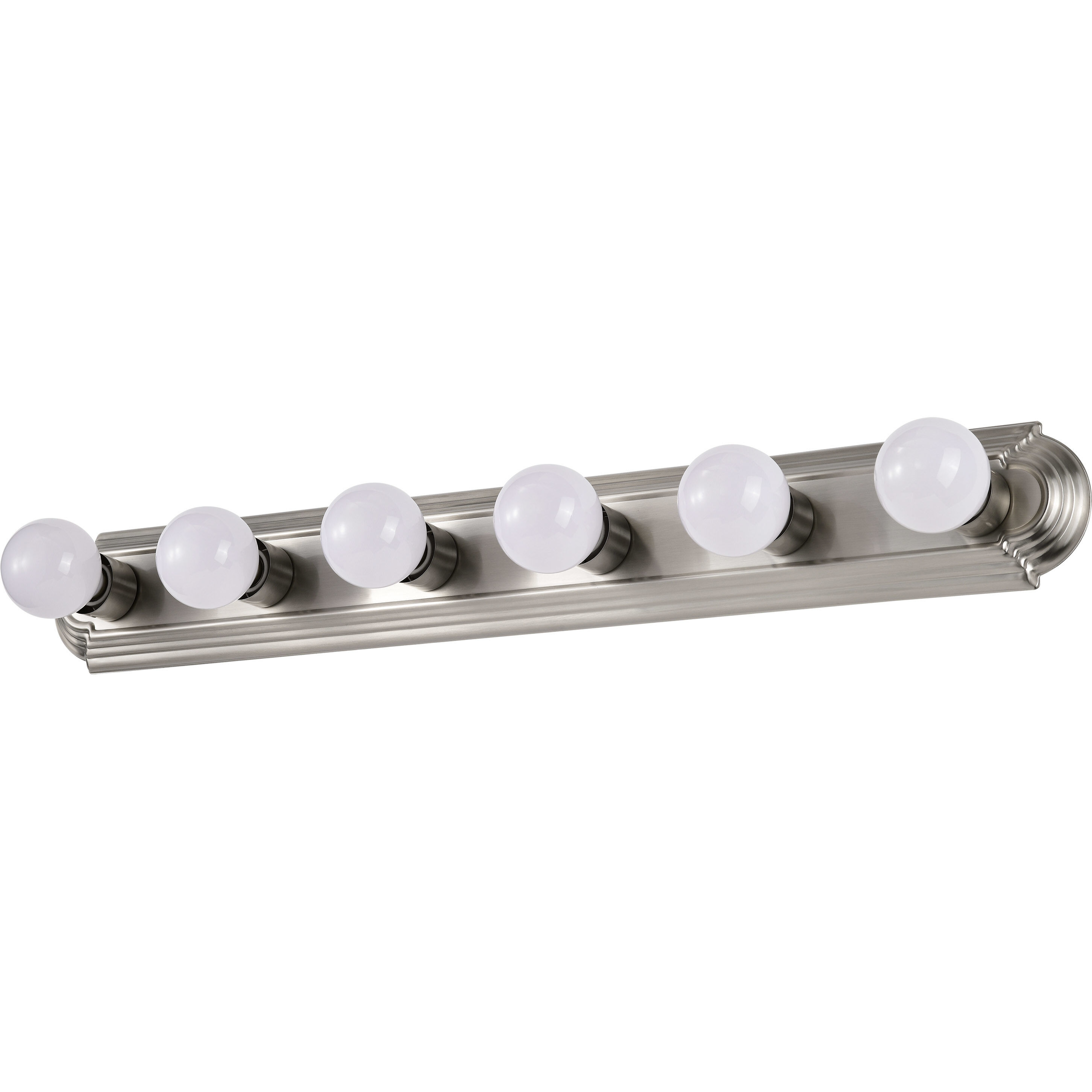 Brentwood 6 Light 36 inch Brushed Nickel Vanity Light Wall Light