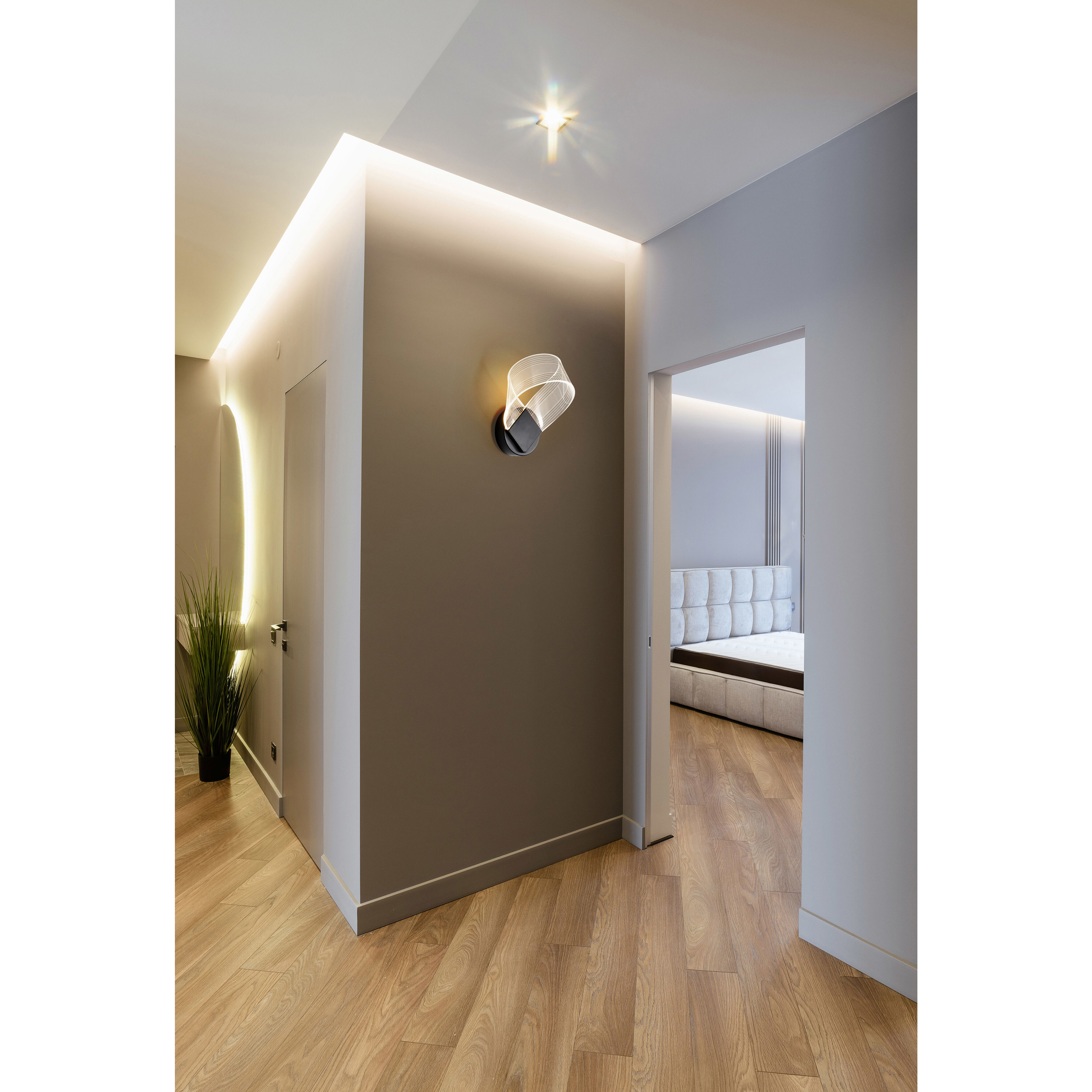 Barnett LED 7.5 inch Matte Black Vanity Light Wall Light
