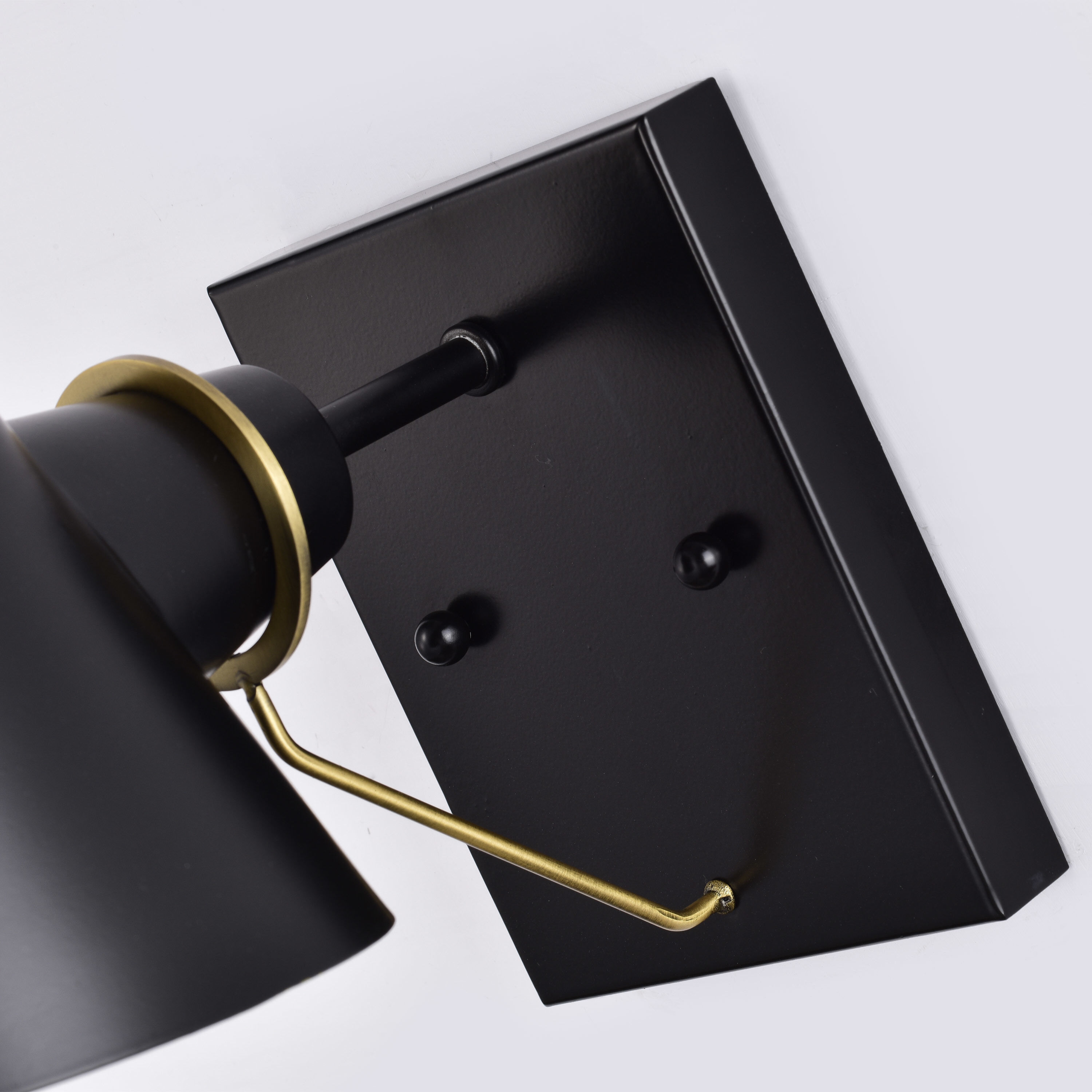 Baxter 1 Light 6 inch Black/Burnished Brass Bathroom Vanity Lights Wall Light