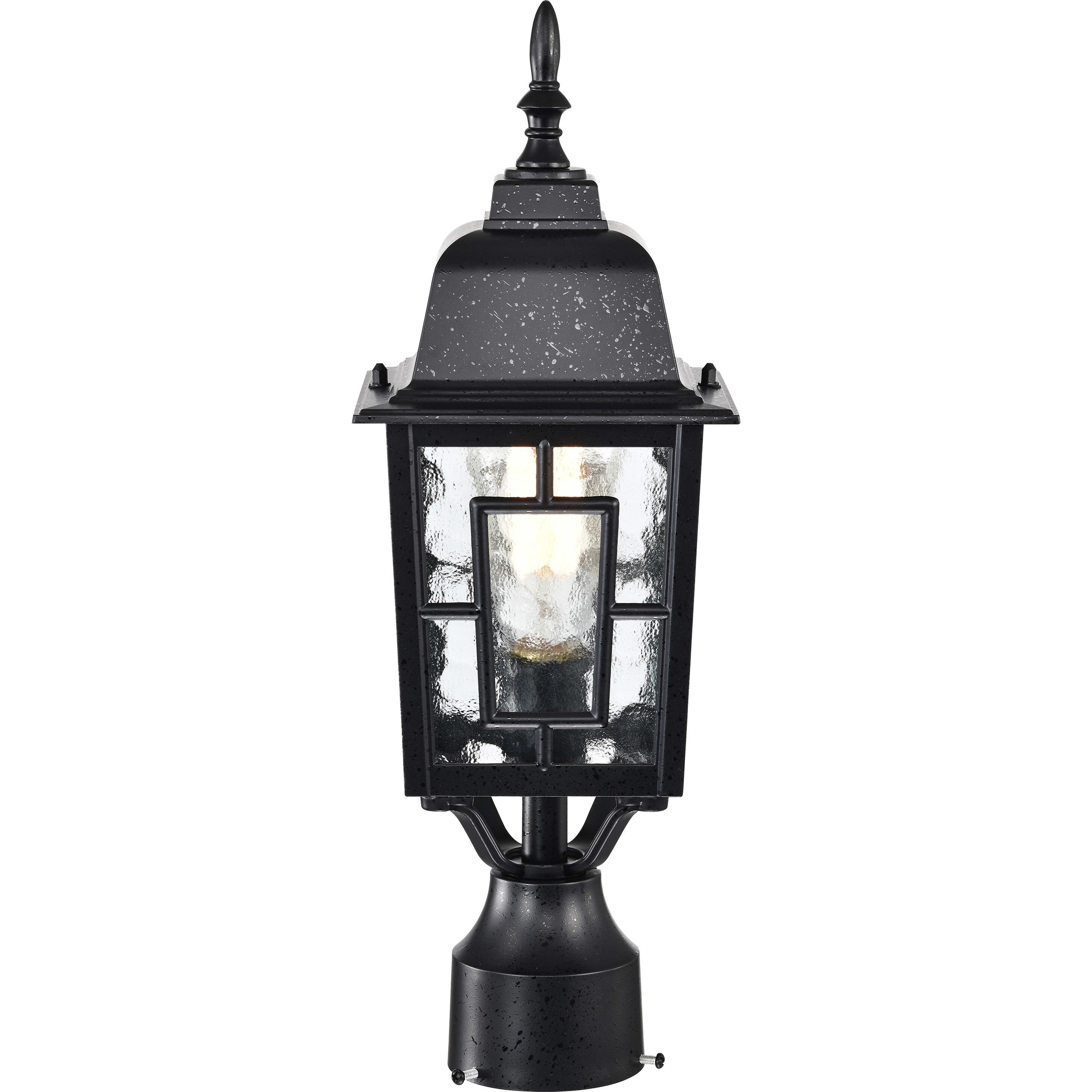 Banyan 1 Light 17 inch Textured Black Outdoor Post Light