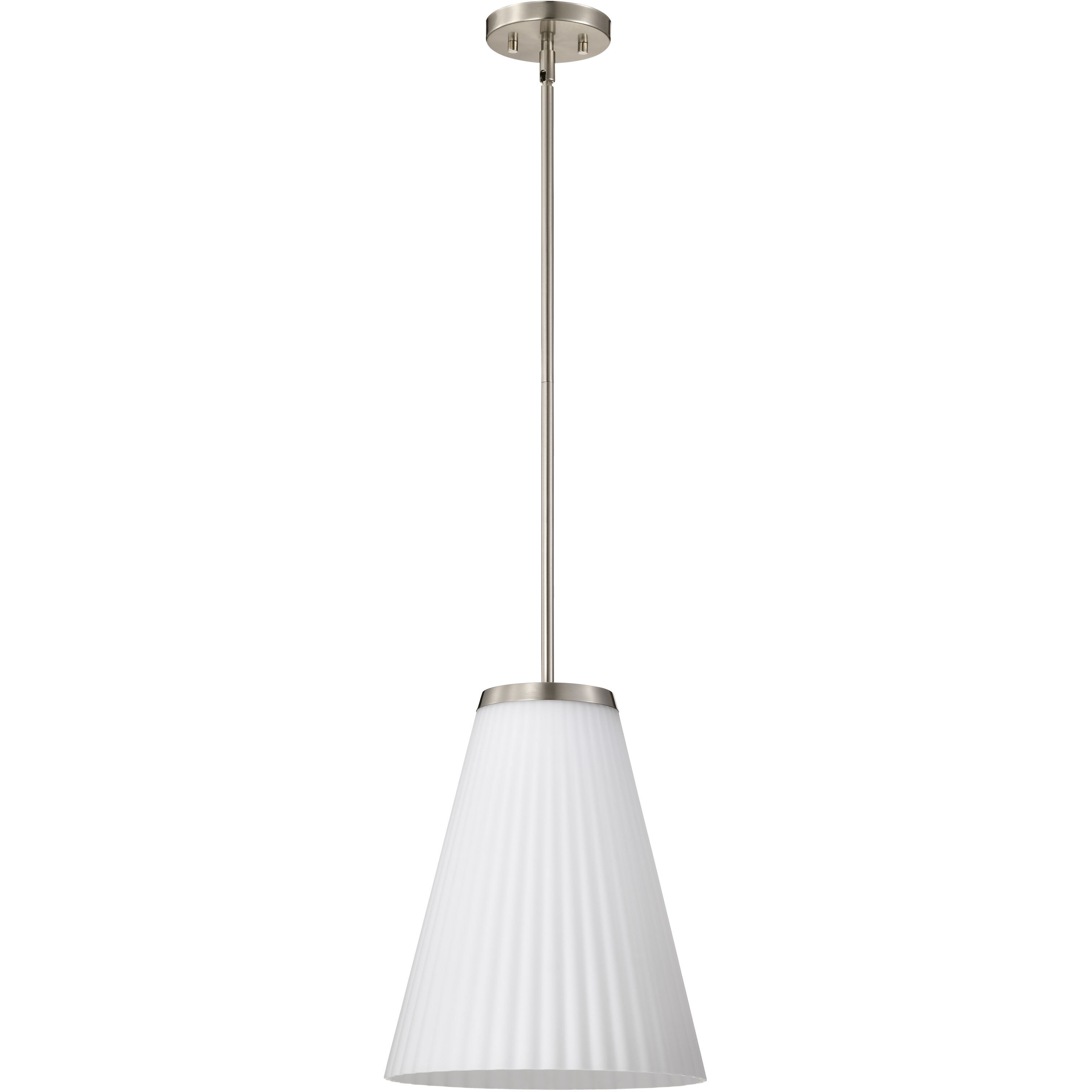 Royale 12 inch Brushed Nickel Pendant Ceiling Light