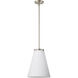 Royale 12 inch Brushed Nickel Pendant Ceiling Light