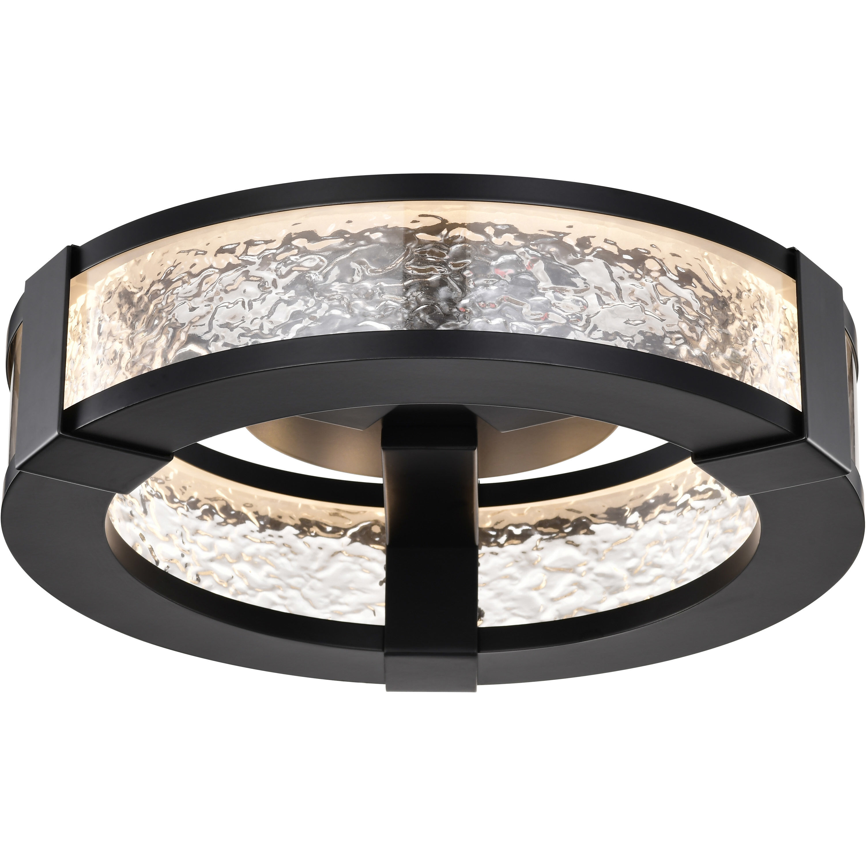 Darrow LED 13.25 inch Matte Black Flush Mount Ceiling Light