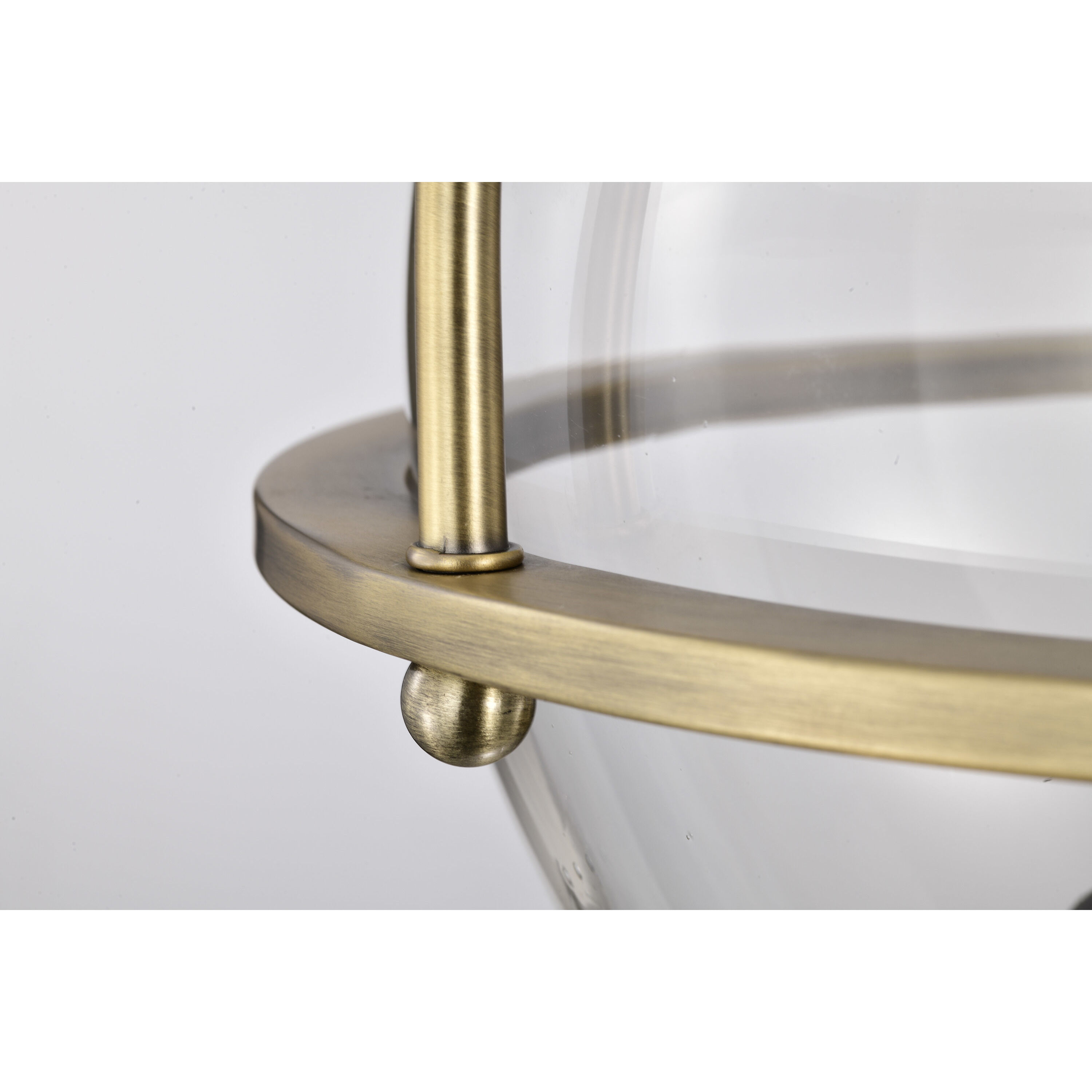 Amado 3 Light 14 inch Vintage Brass Semi Flush Mount Ceiling Light