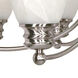 Empire 6 Light 26 inch Brushed Nickel Chandelier Ceiling Light