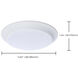 ColorQuick LED 7.4 inch White Close-to-Ceiling LED Disk Ceiling Light