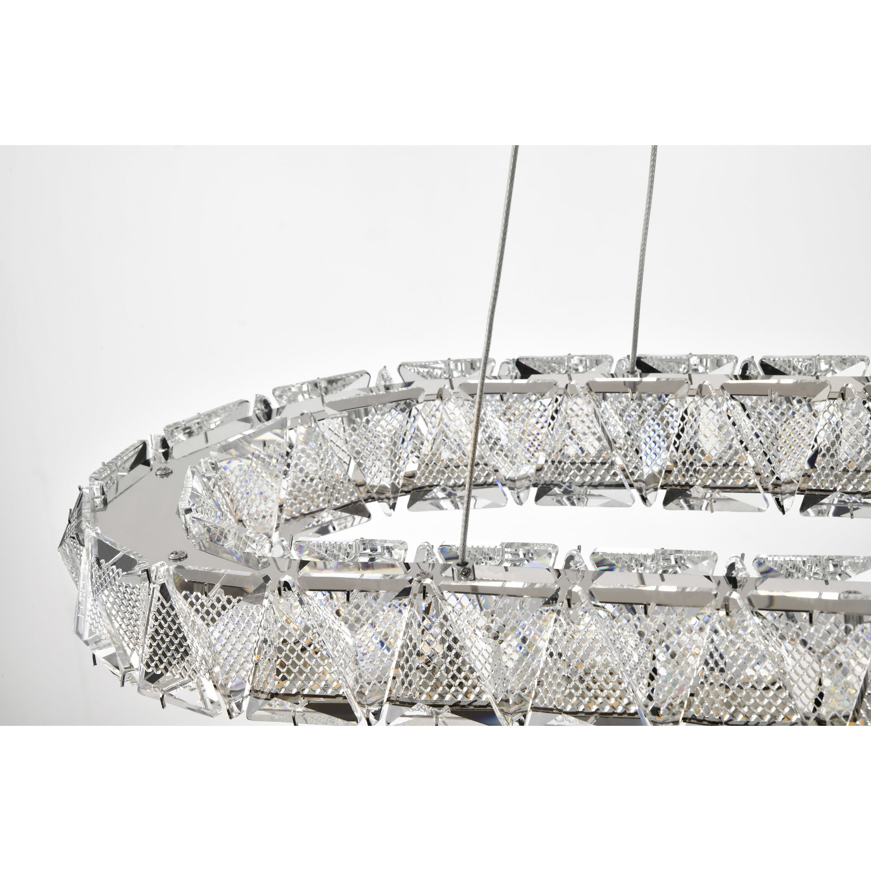 Asher LED 11.75 inch Polished Nickel Pendant Ceiling Light
