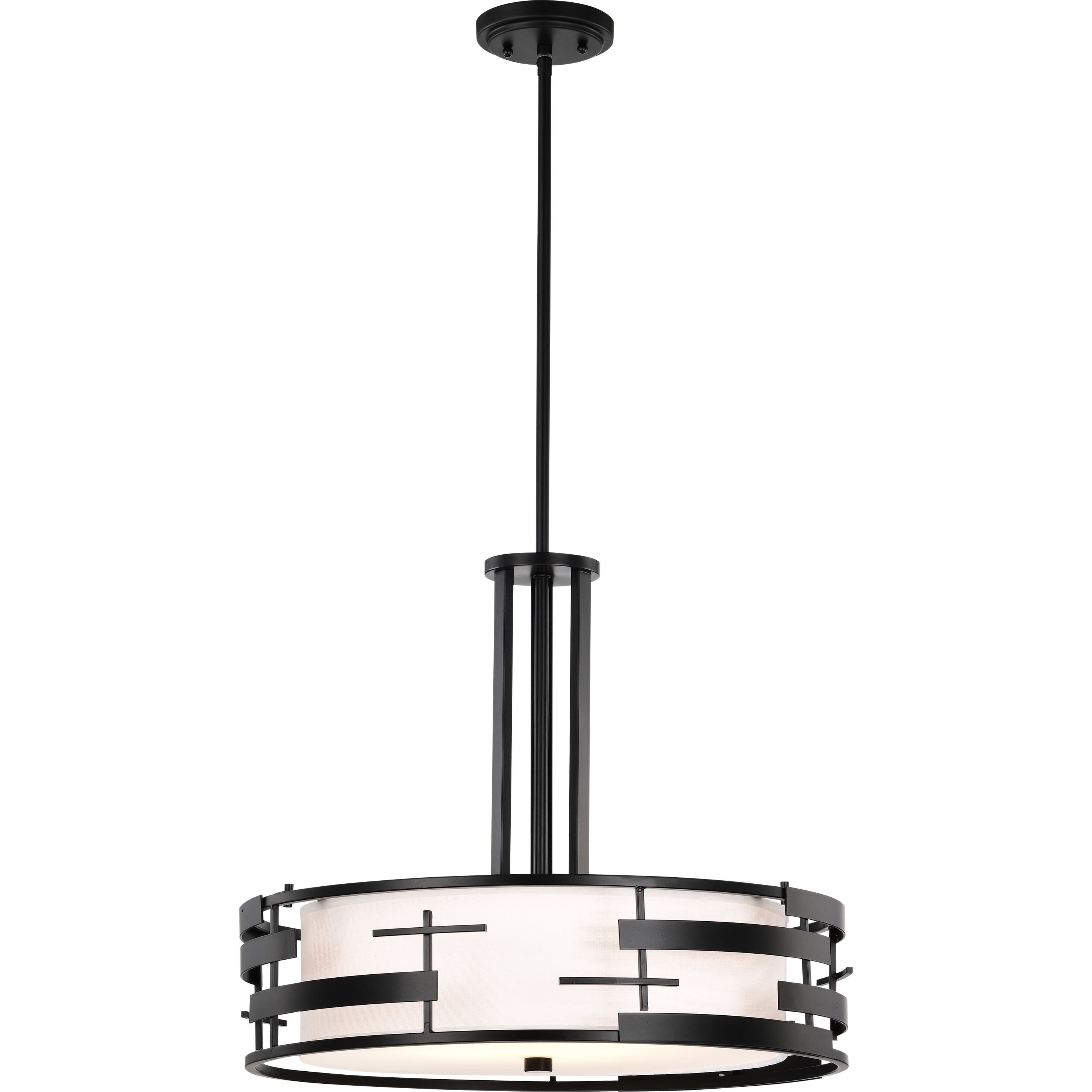 Lansing 3 Light 21 inch Textured Black Pendant Ceiling Light 