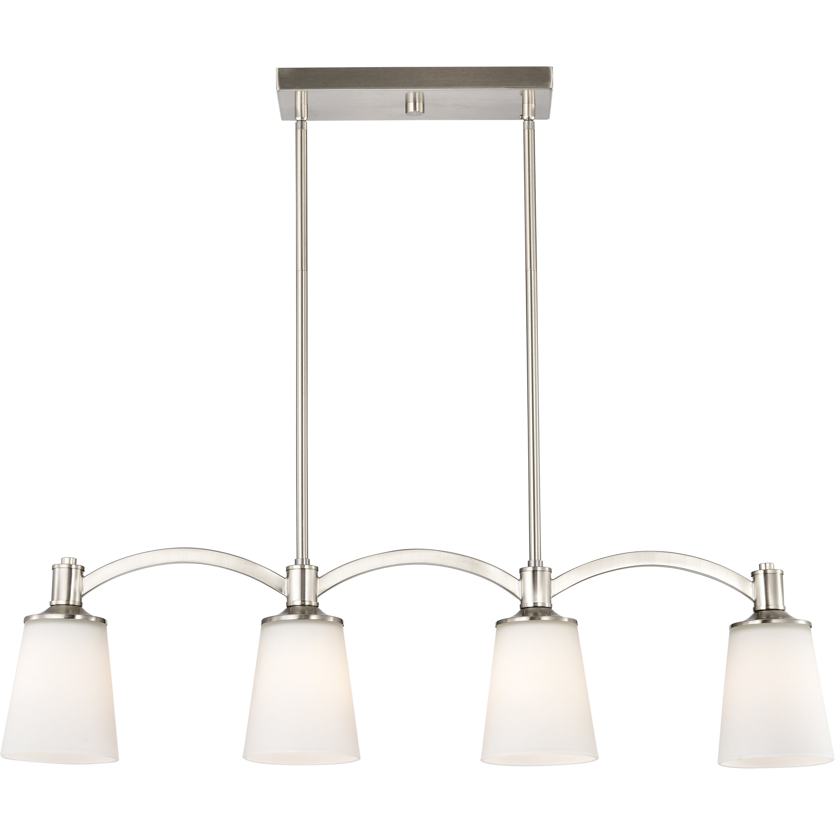 Laguna 4 Light 33 inch Brushed Nickel Island Pendant Ceiling Light