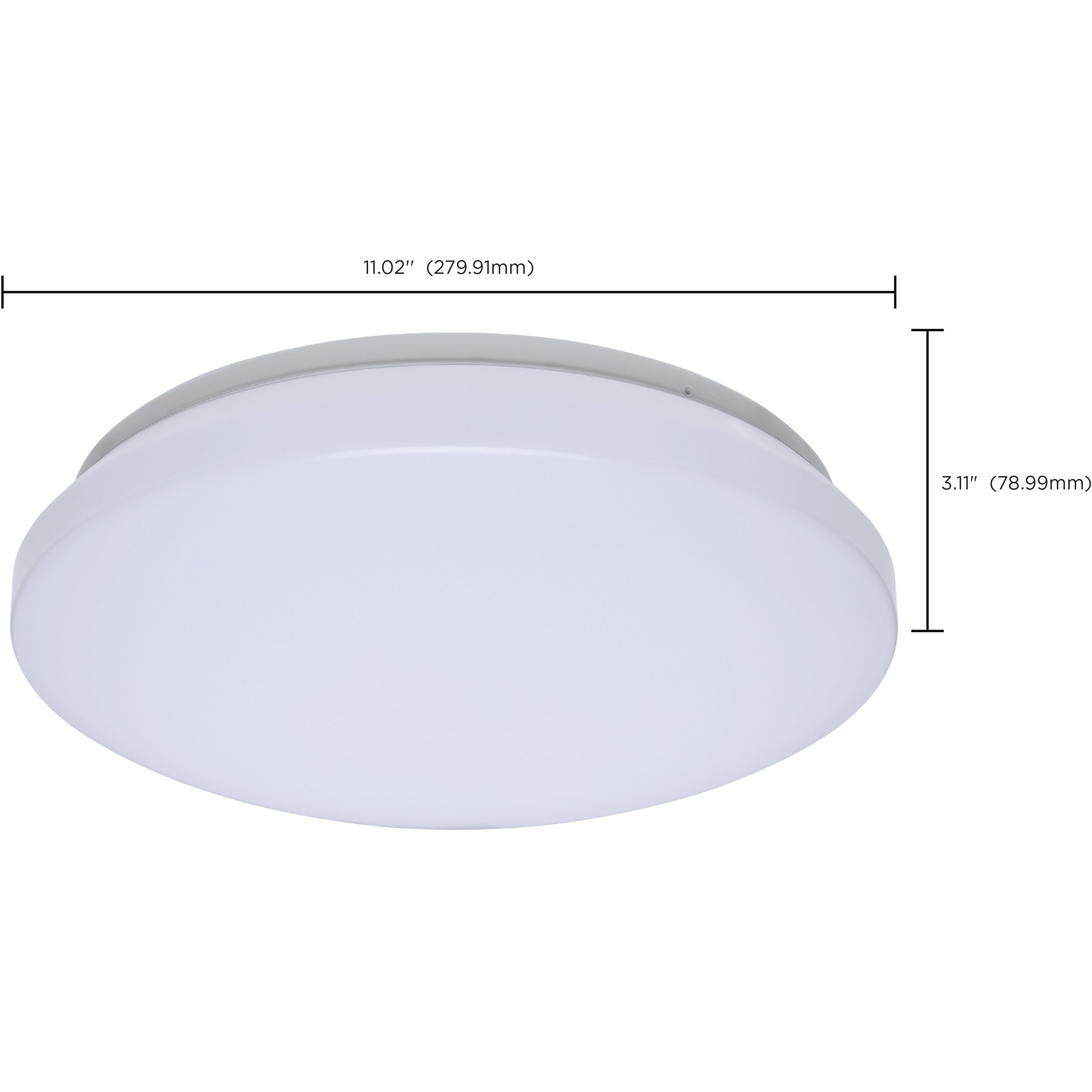 ColorQuick LED 11.02 inch White Flush Mount Ceiling Light