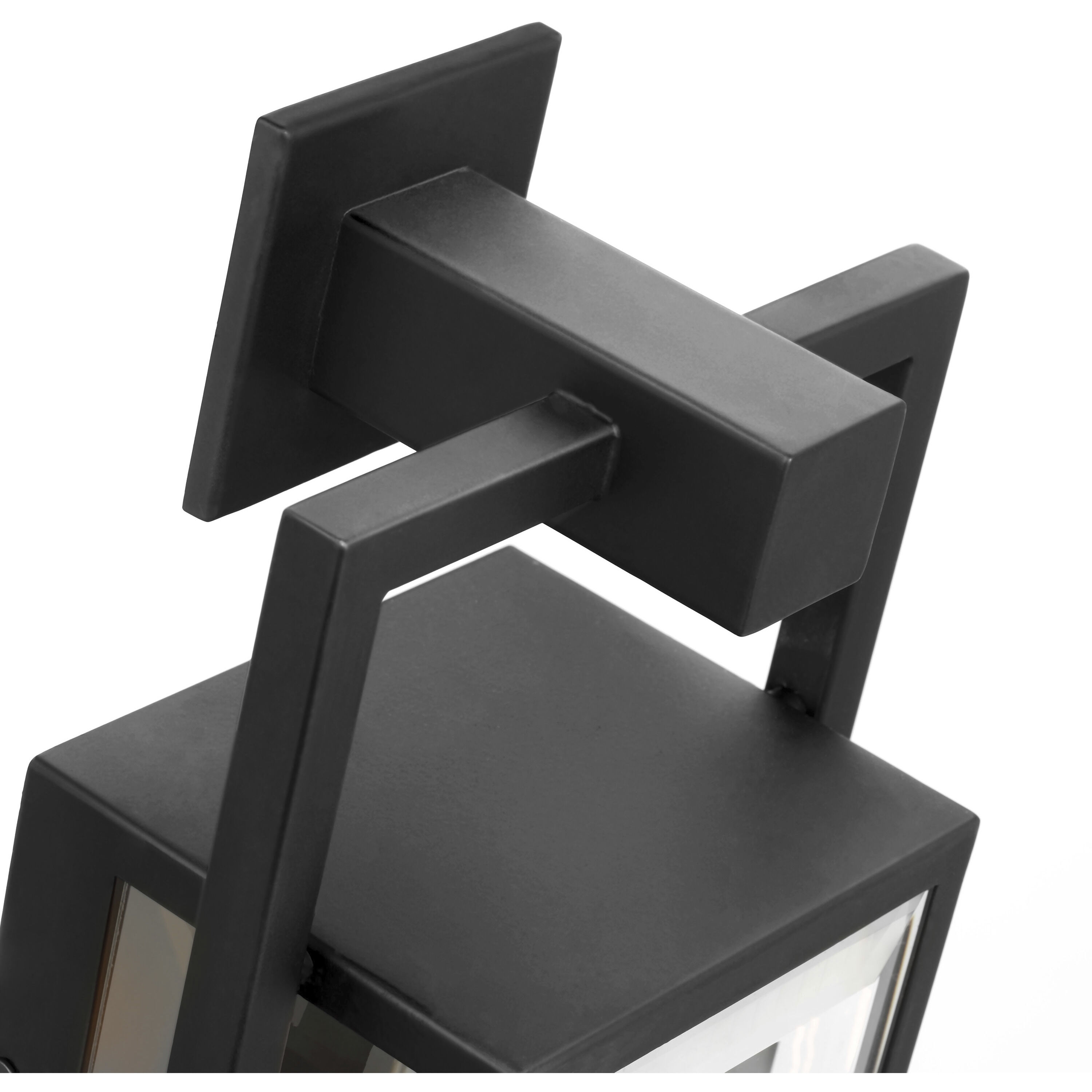 Exhibit 1 Light 14 inch Matte Black Outdoor Wall Sconce