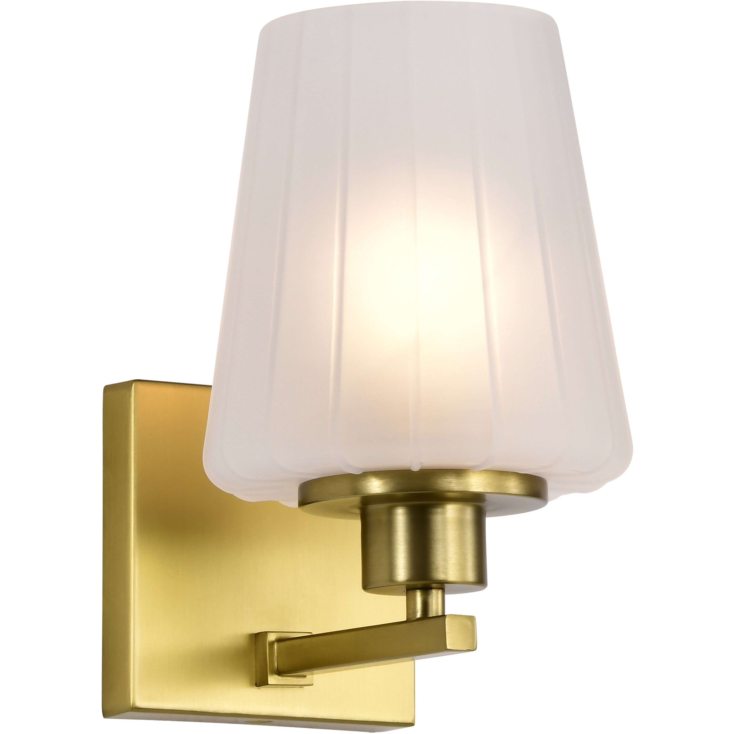 Lune 5.25 inch Vintage Brass Vanity Wall Light