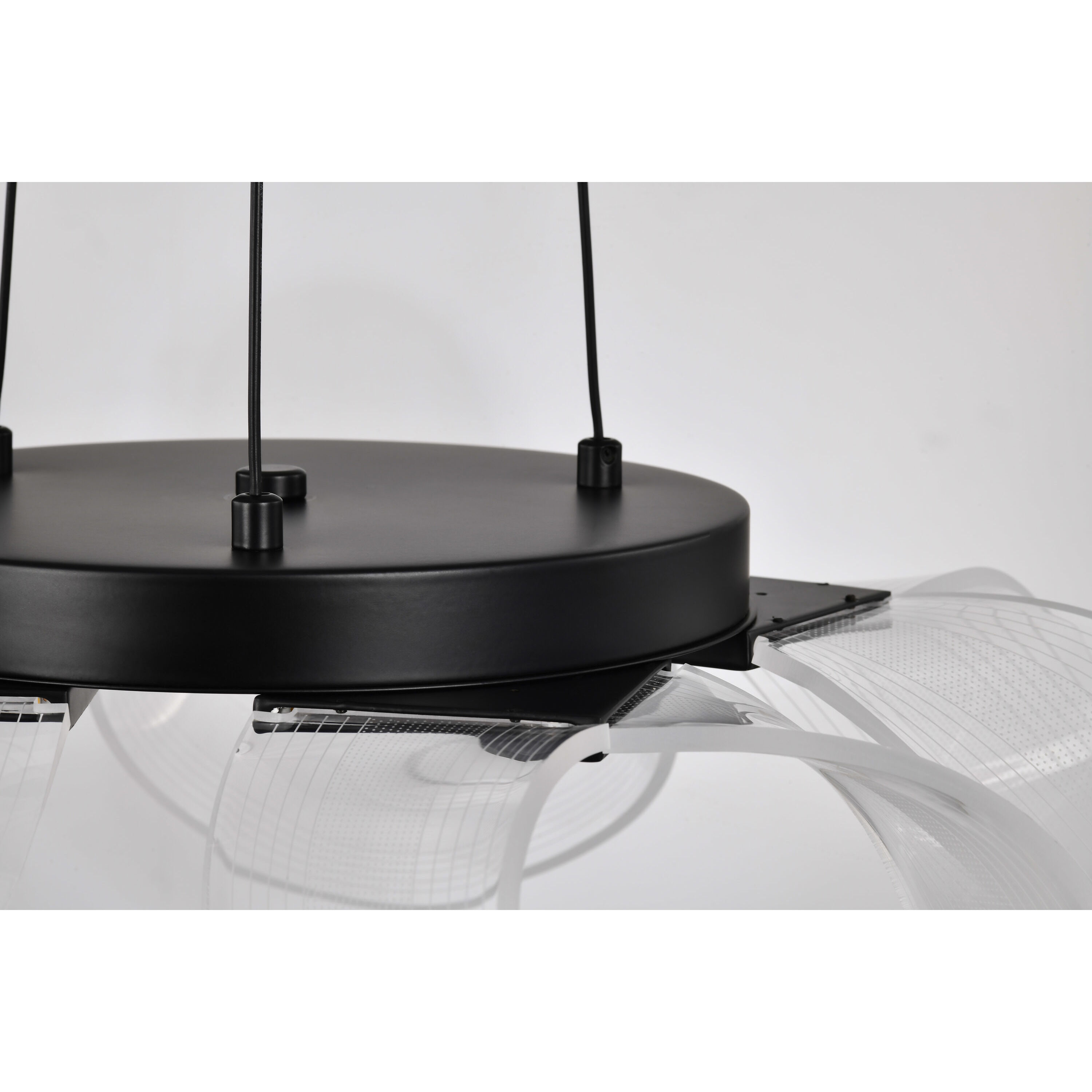 Barnett LED 20.88 inch Matte Black Chandelier Ceiling Light