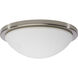 Button LED 13.38 inch Brushed Nickel LED Flush Mount Ceiling Light