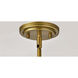 Solara 40 inch Natural Brass Chandelier Ceiling Light