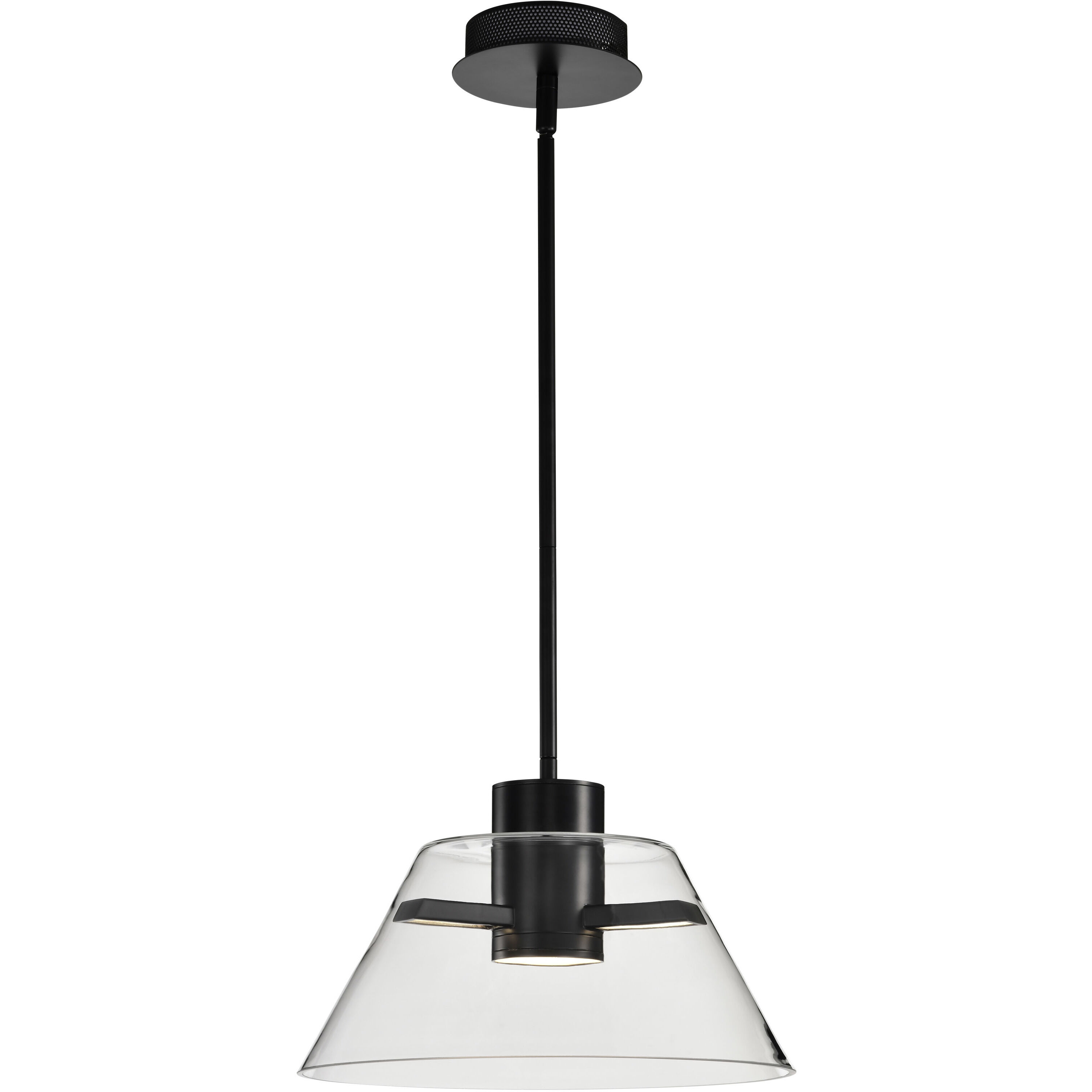 Edmond LED 13.63 inch Matte Black Pendant Ceiling Light