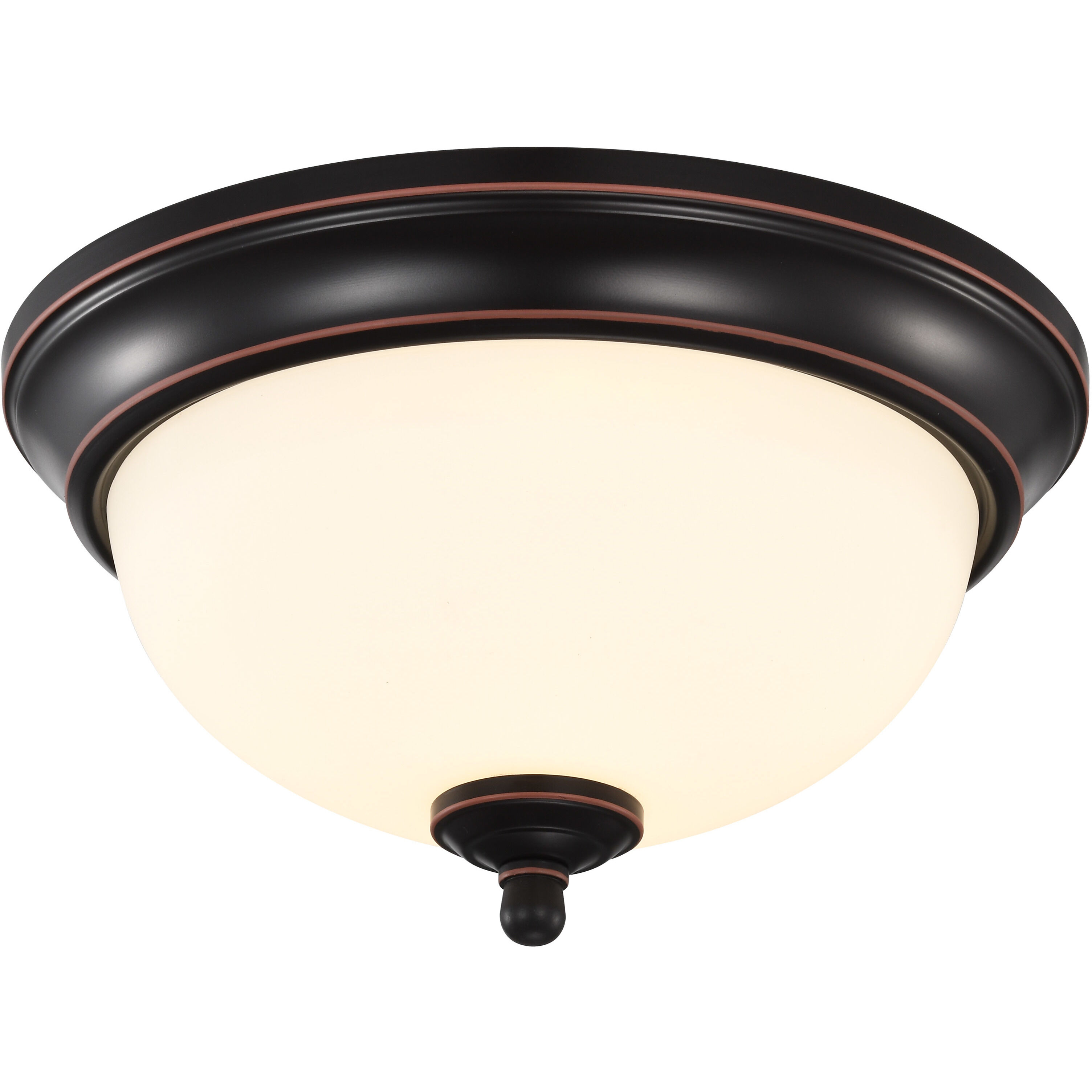 Brentwood LED 10.88 inch Mahogany Bronze LED Flush Mount Ceiling Light