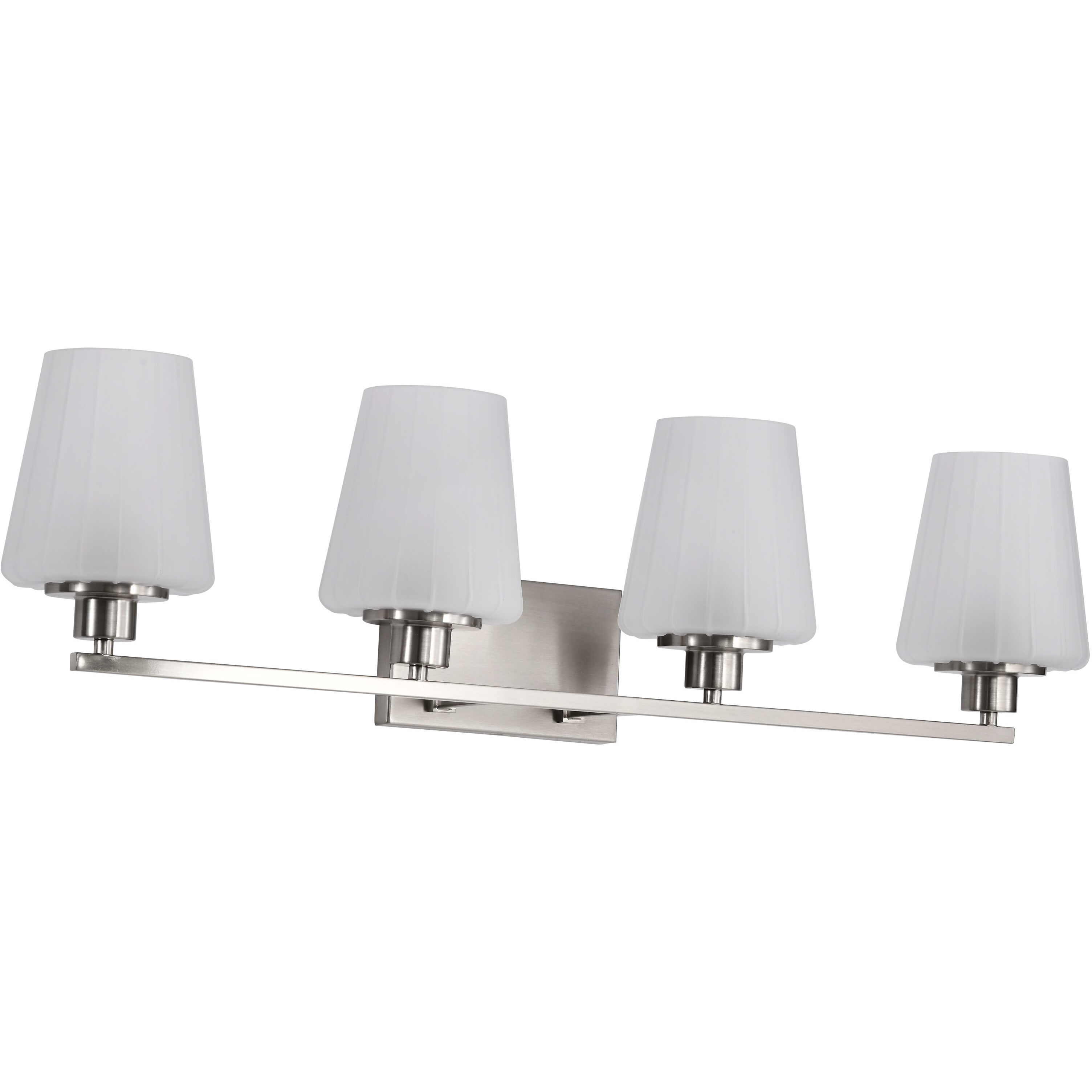 Lune 32 inch Brushed Nickel Vanity Wall Light