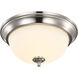 Brentwood LED 13 inch Brushed Nickel LED Flush Mount Ceiling Light