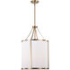 Easton 3 Light 16 inch Burnished Brass Pendant Ceiling Light