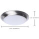 ColorQuick LED 7.4 inch Brushed Nickel Close-to-Ceiling LED Disk Ceiling Light