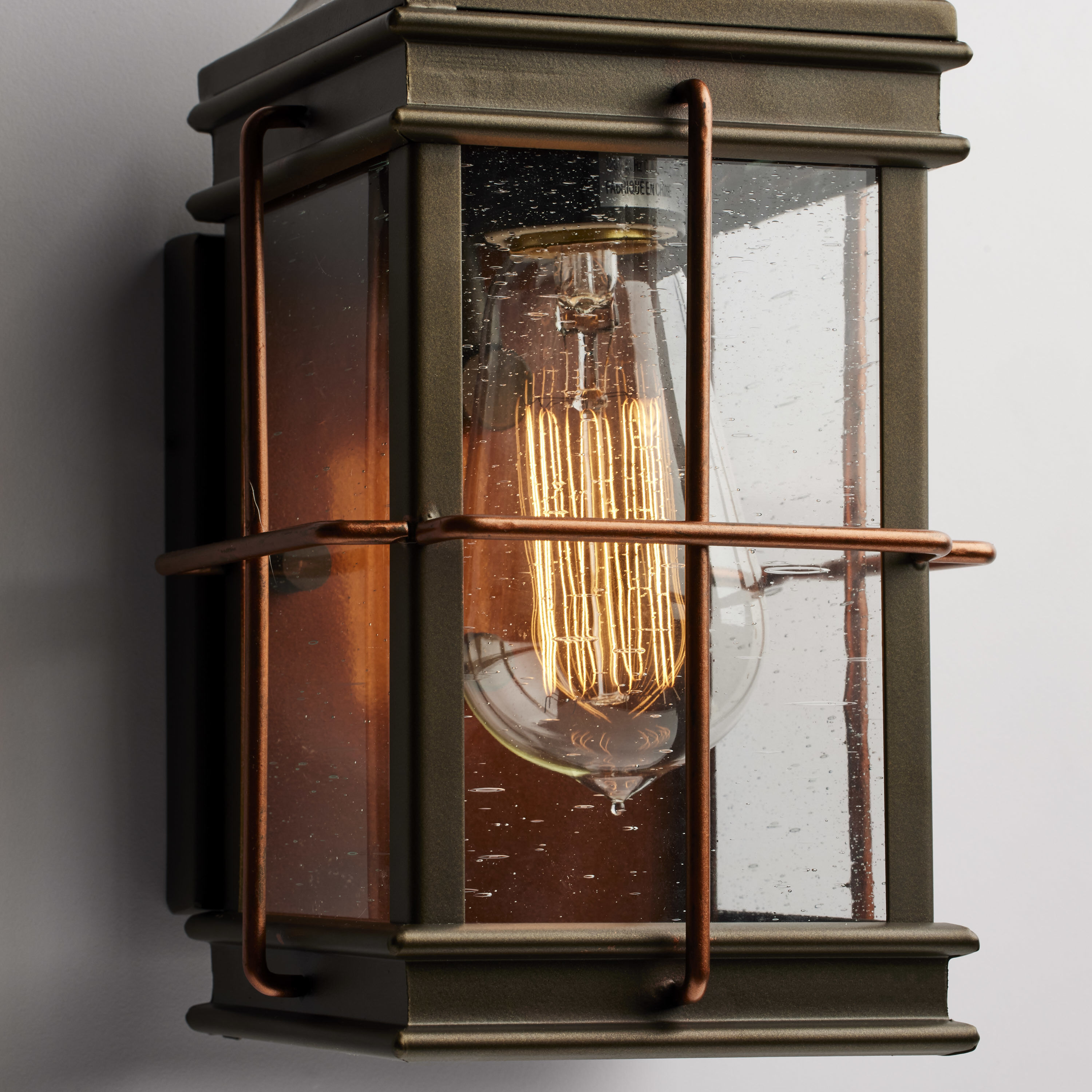 Howell 1 Light Outdoor Wall Fixture Small Bronze Copper
