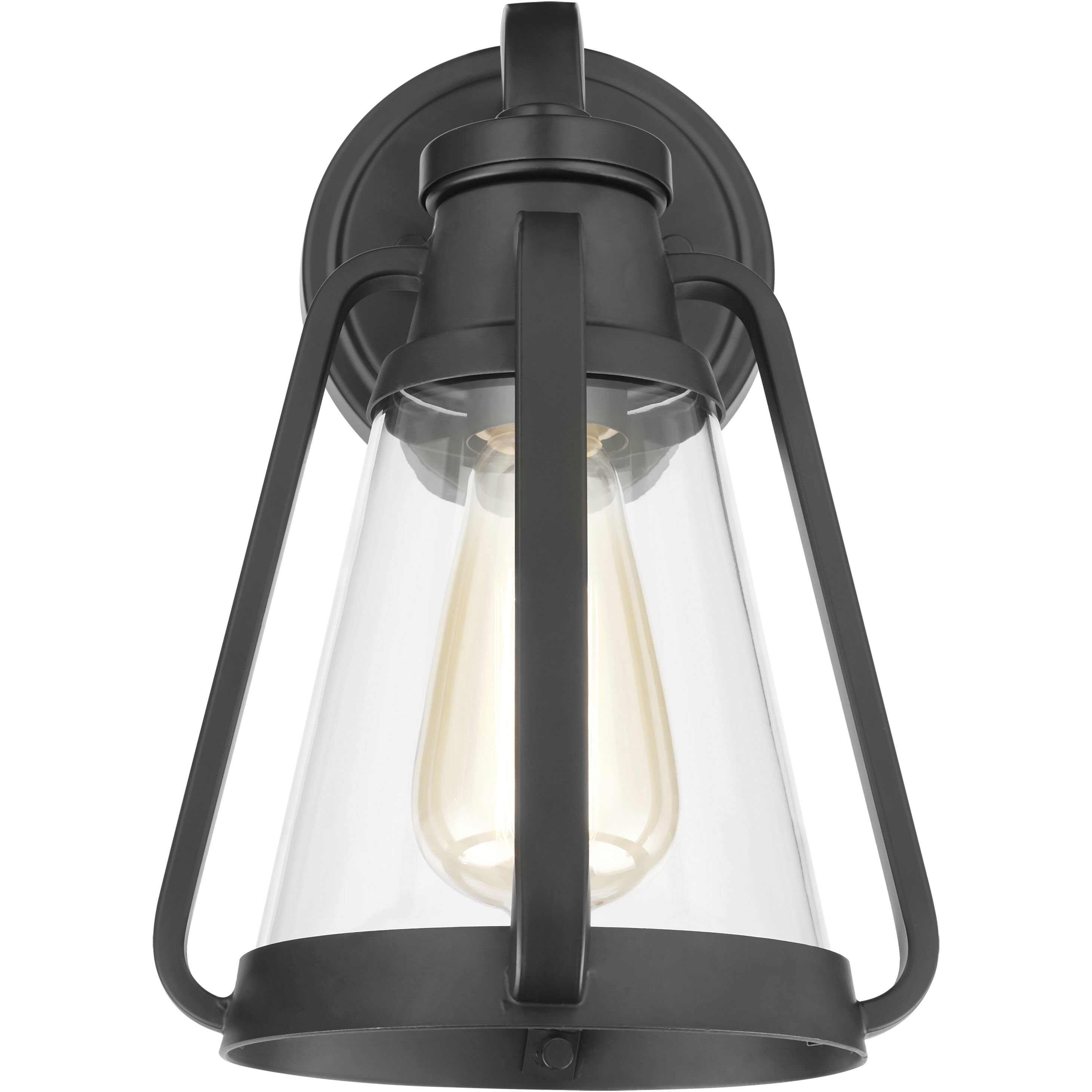 Everett 1 Light 7.13 inch Matte Black Bathroom Vanity Lights Wall Light