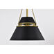 Adina 1 Light 10 inch Matte Black Pendant Ceiling Light