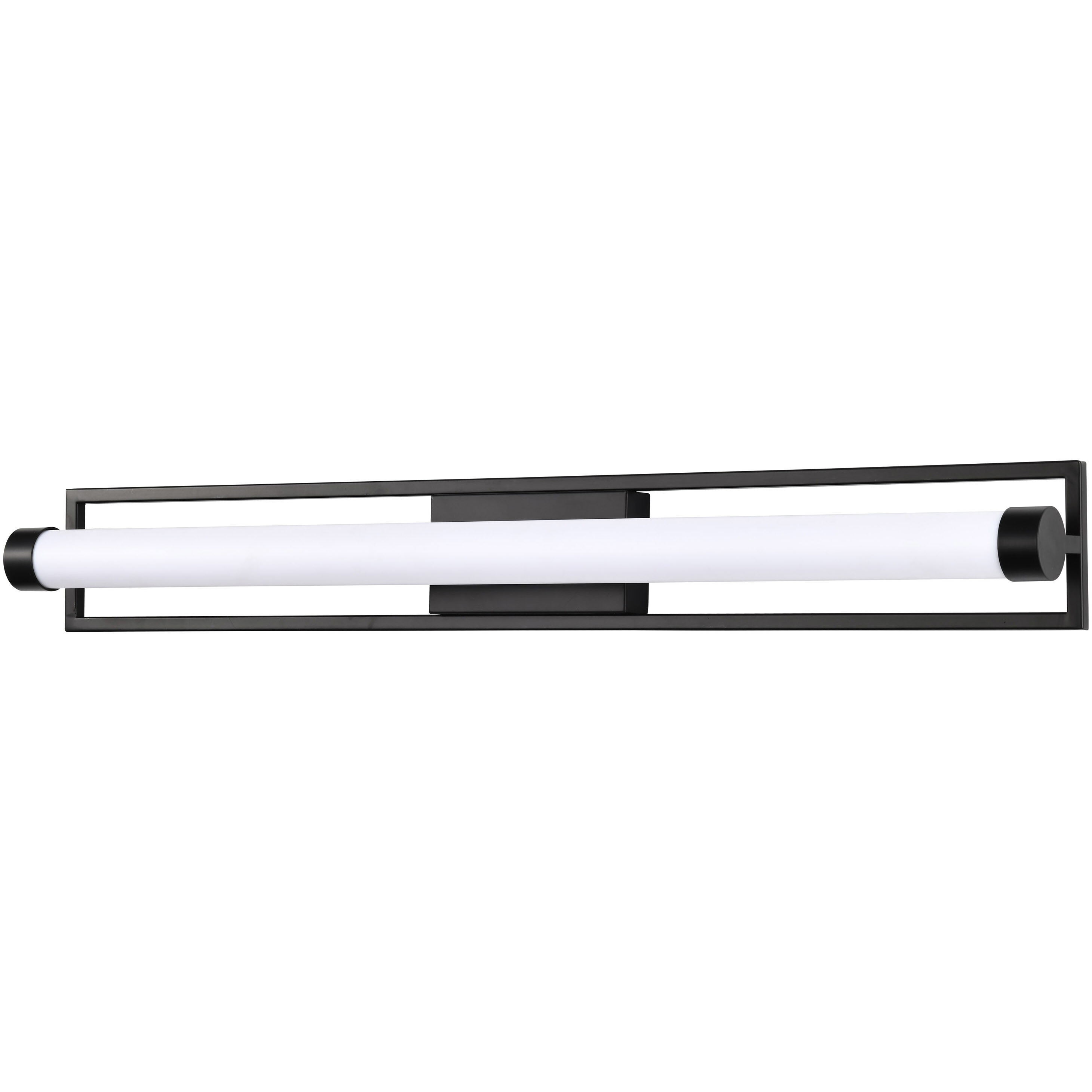 Canal LED 36 inch Matte Black Bath Vanity Light Wall Light