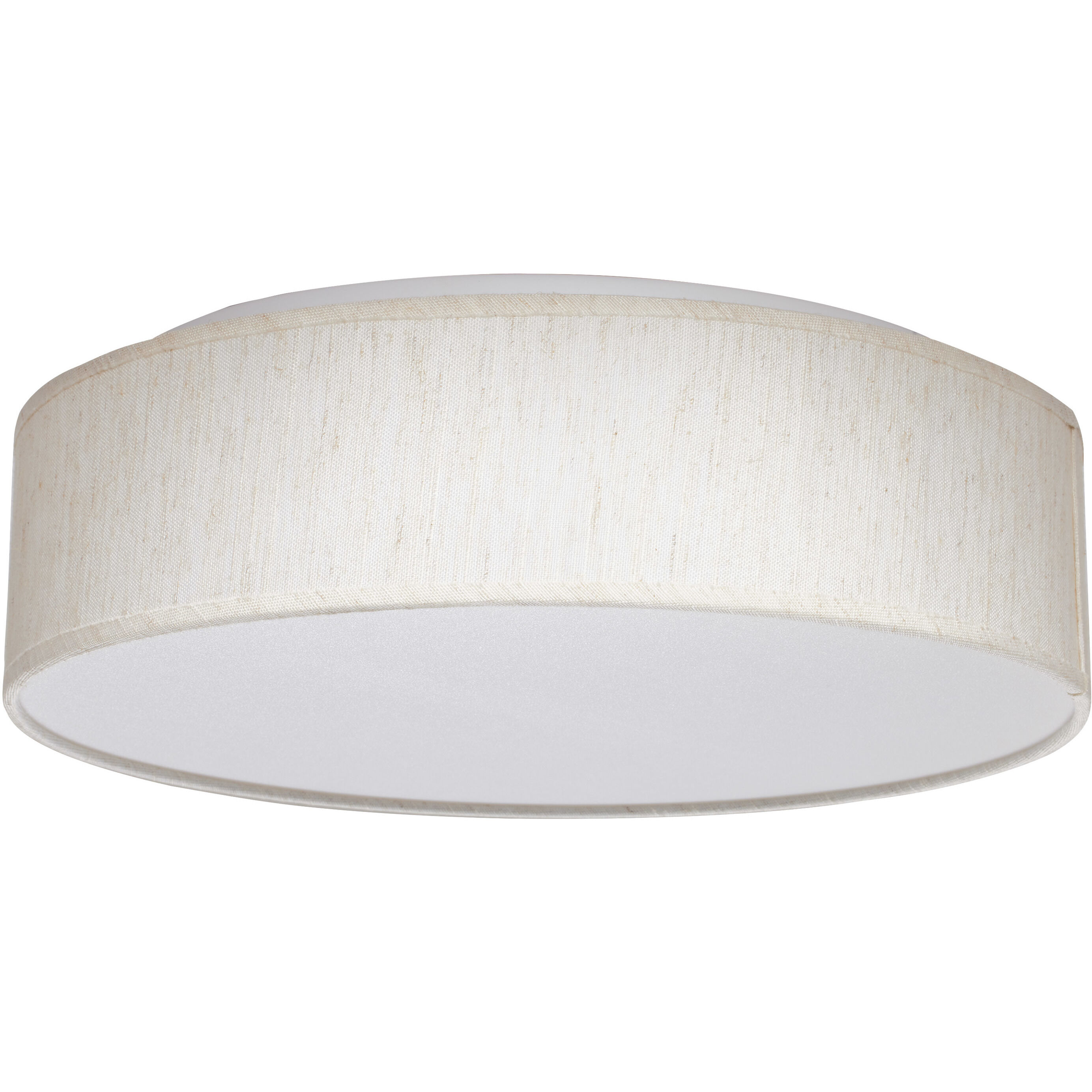 Brentwood LED 15 inch Beige Fabric Flush Mount Ceiling Light