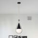 Admiral 1 Light 10 inch Matte Black Pendant Ceiling Light