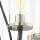 Sherwood 8 Light 25 inch Iron Black and Brushed Nickel Accents Chandelier Ceiling Light