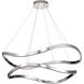 Sylas LED 37.4 inch Polished Nickel Pendant Ceiling Light