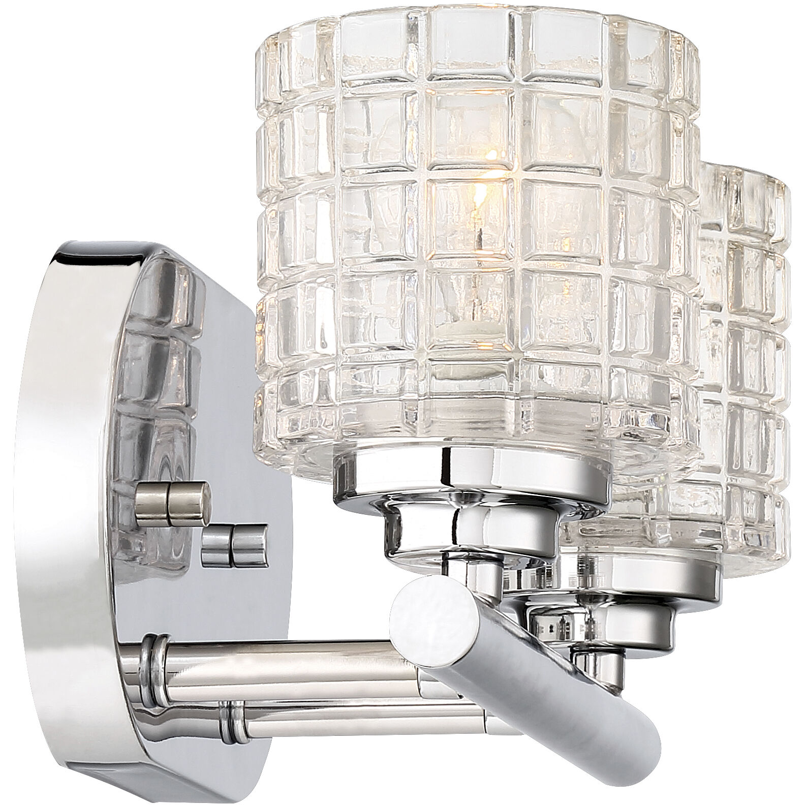 Votive 2 Light 10.75 inch Polished Nickel Vanity Light Wall Light