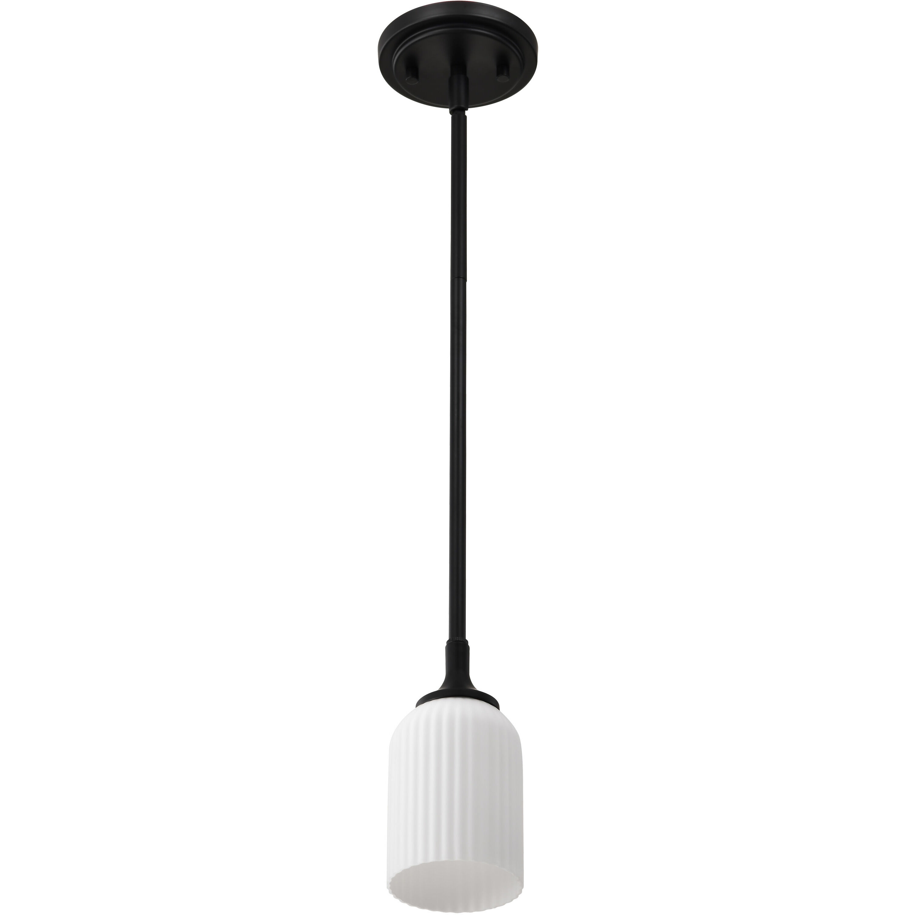 Solara 5 inch Matte Black Pendant Ceiling Light