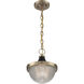 Faro 1 Light 10 inch Burnished Brass and Black Accents Pendant Ceiling Light