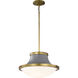 Lafayette 1 Light 18 inch Matte Gray Pendant Ceiling Light