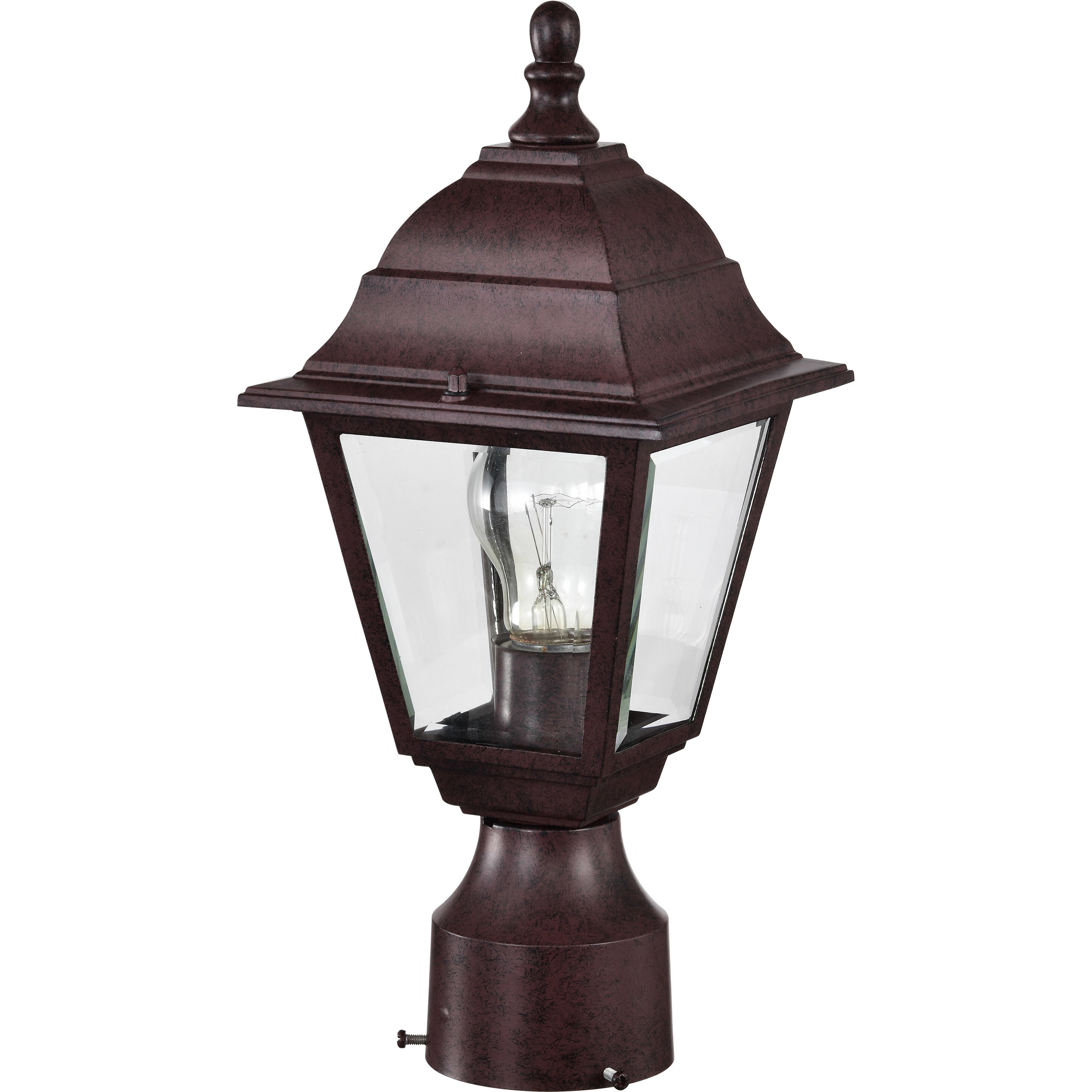 Briton 1 Light 14 inch Old Bronze Outdoor Post Lantern
