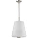 Lune 12 inch Brushed Nickel Pendant Ceiling Light