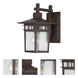 Cove Neck 1 Light 12 inch Rustic Bronze Outdoor Wall Sconce