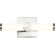 Bowman LED 12 inch Brushed Nickel Vanity Light Wall Light