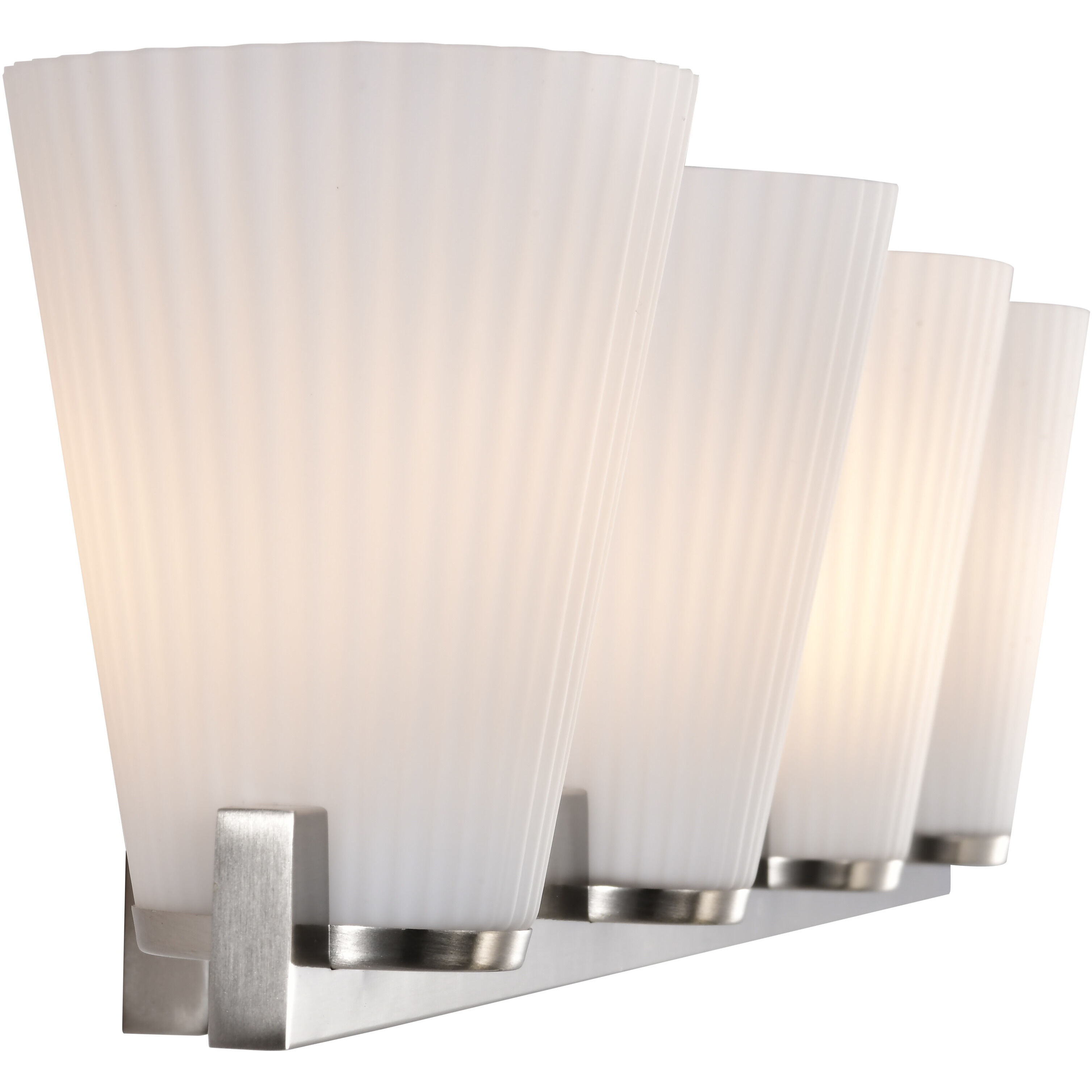 Royale 33.5 inch Brushed Nickel Vanity Wall Light