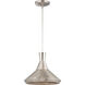 Luger LED 13.38 inch Satin Steel Pendant Ceiling Light