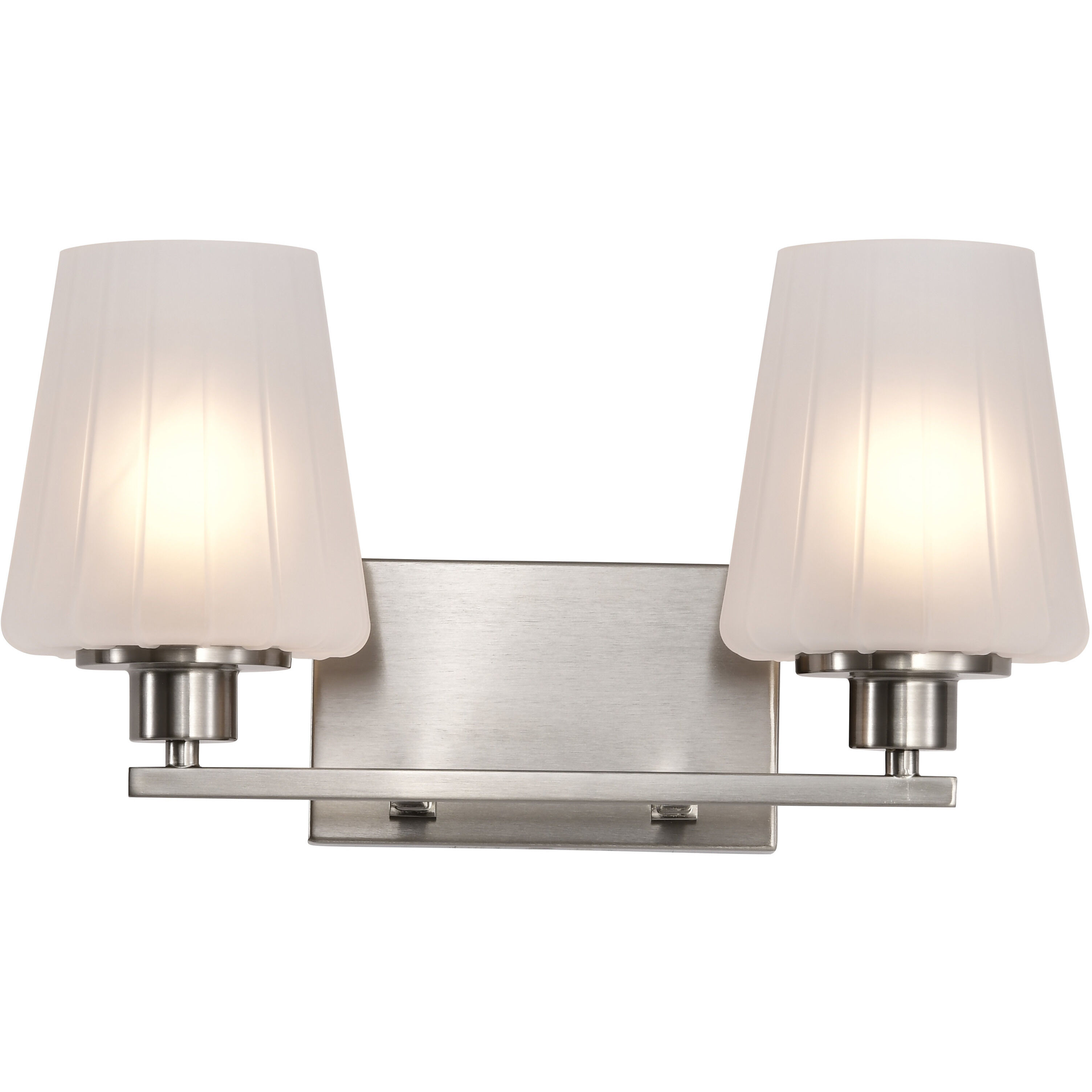 Lune 16 inch Brushed Nickel Vanity Wall Light