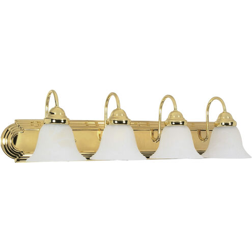 Ballerina 4 Light 30 inch Polished Brass Vanity Light Wall Light